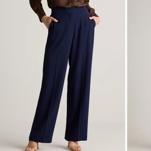QUINCE Navy Trouser Pants sz 10